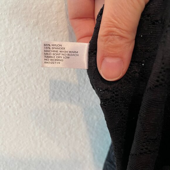 Unique Lingerie Lace's Camisole Black.  Size: S - Picture 5 of 5